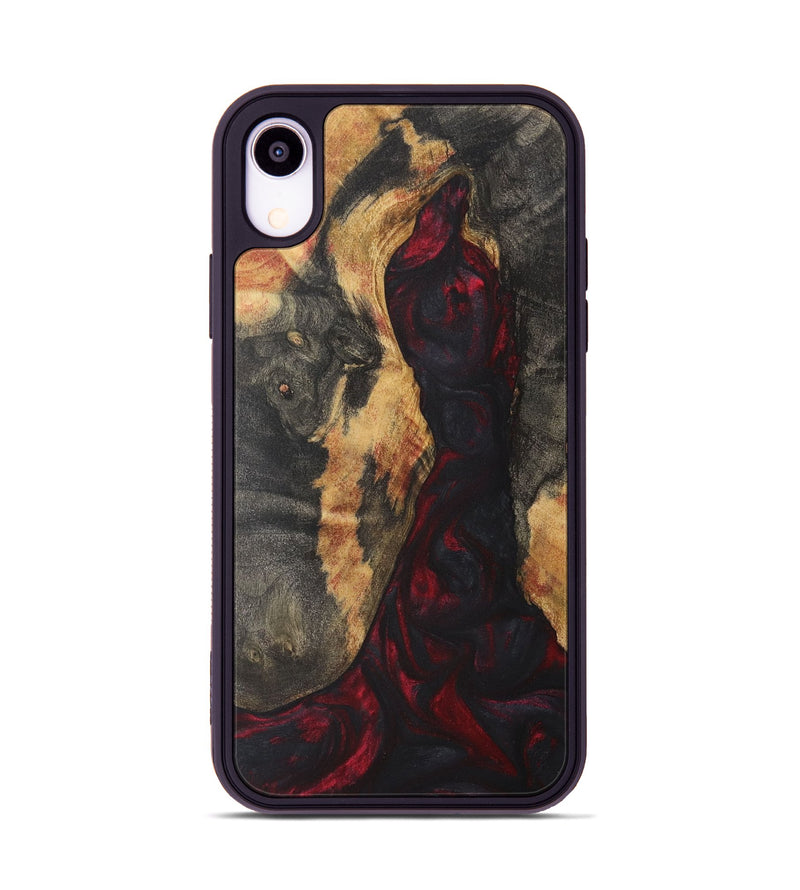 iPhone Xr Wood Phone Case - Mati (Red, 727070)