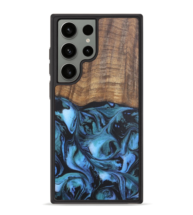 Galaxy S23 Ultra Wood Phone Case - Guillemette (Blue, 727091)