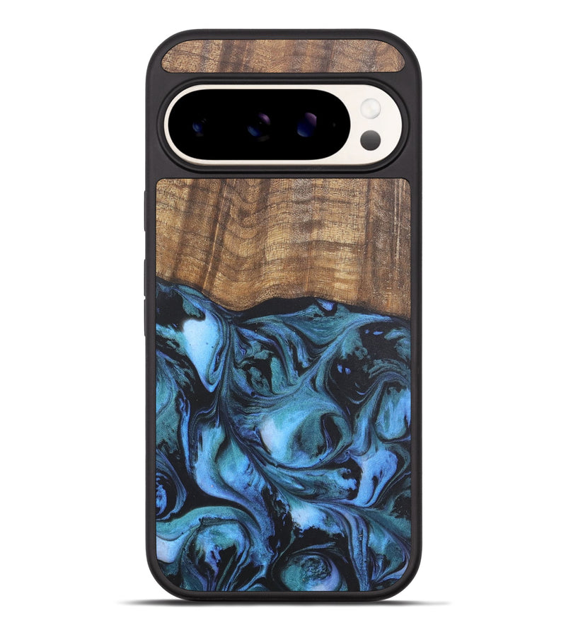 Pixel 9 Pro XL Wood Phone Case - Guillemette (Blue, 727091)