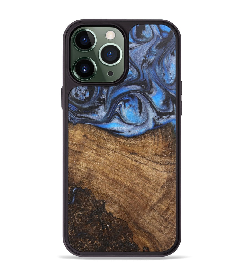 iPhone 13 Pro Max Wood Phone Case - Karma (Blue, 727113)