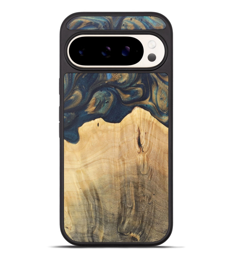 Pixel 9 Pro XL Wood Phone Case - Doortje (Teal & Gold, 727147)