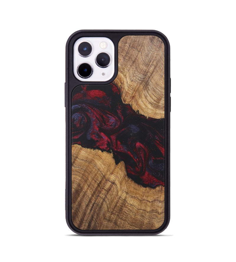 iPhone 11 Pro Wood Phone Case - Mercedes (Red, 727172)