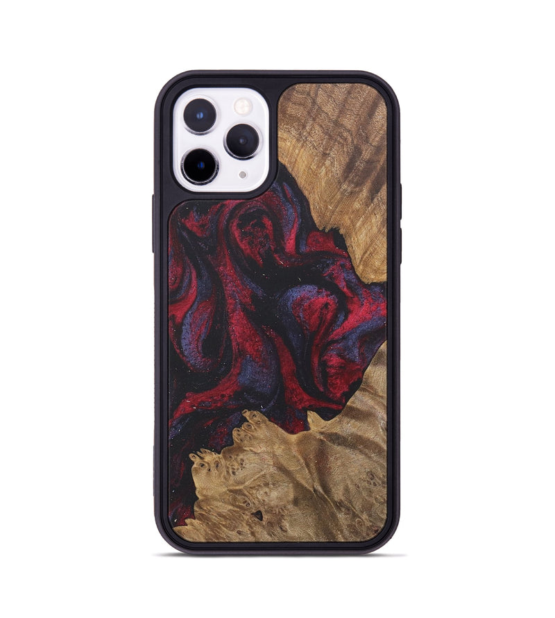 iPhone 11 Pro Wood Phone Case - Ofella (Red, 727174)