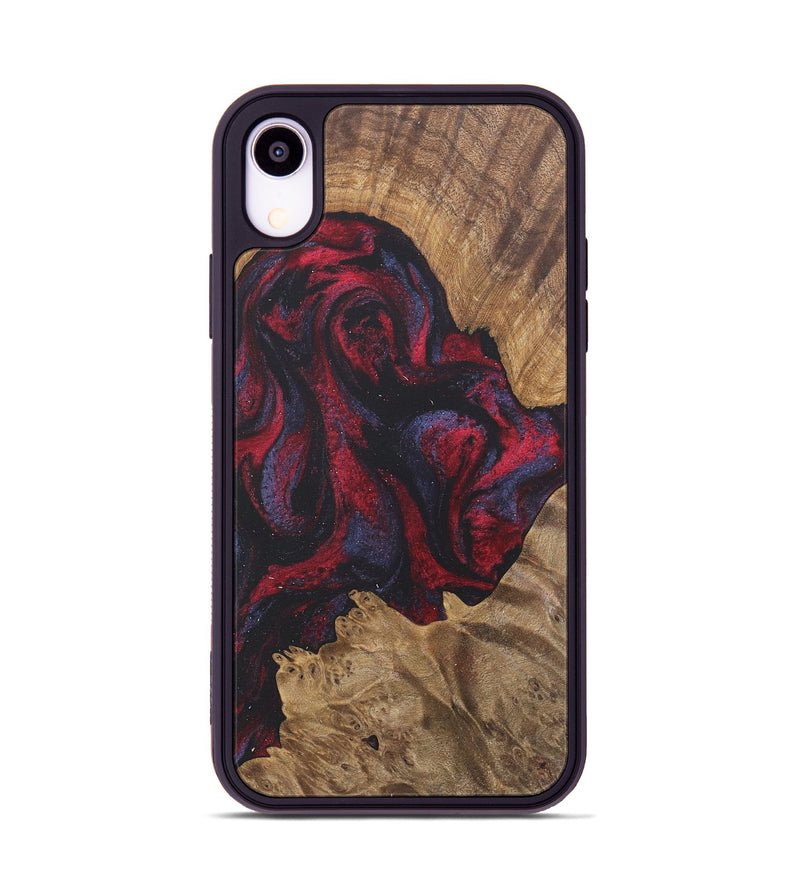 iPhone Xr Wood Phone Case - Ofella (Red, 727174)