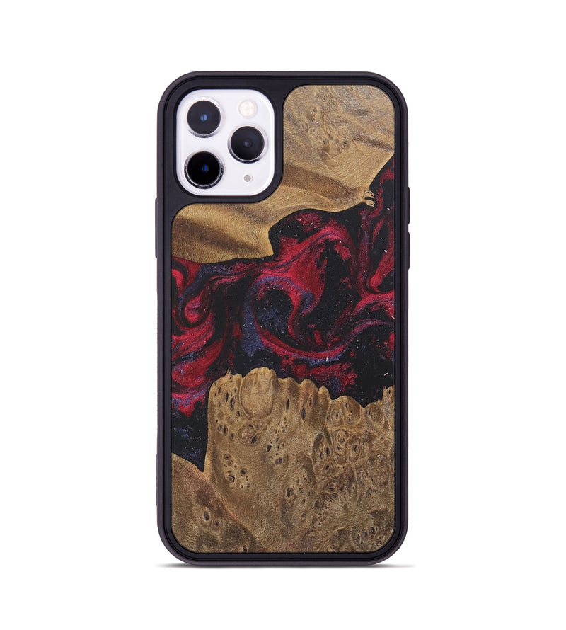 iPhone 11 Pro Wood Phone Case - Robt (Red, 727175)