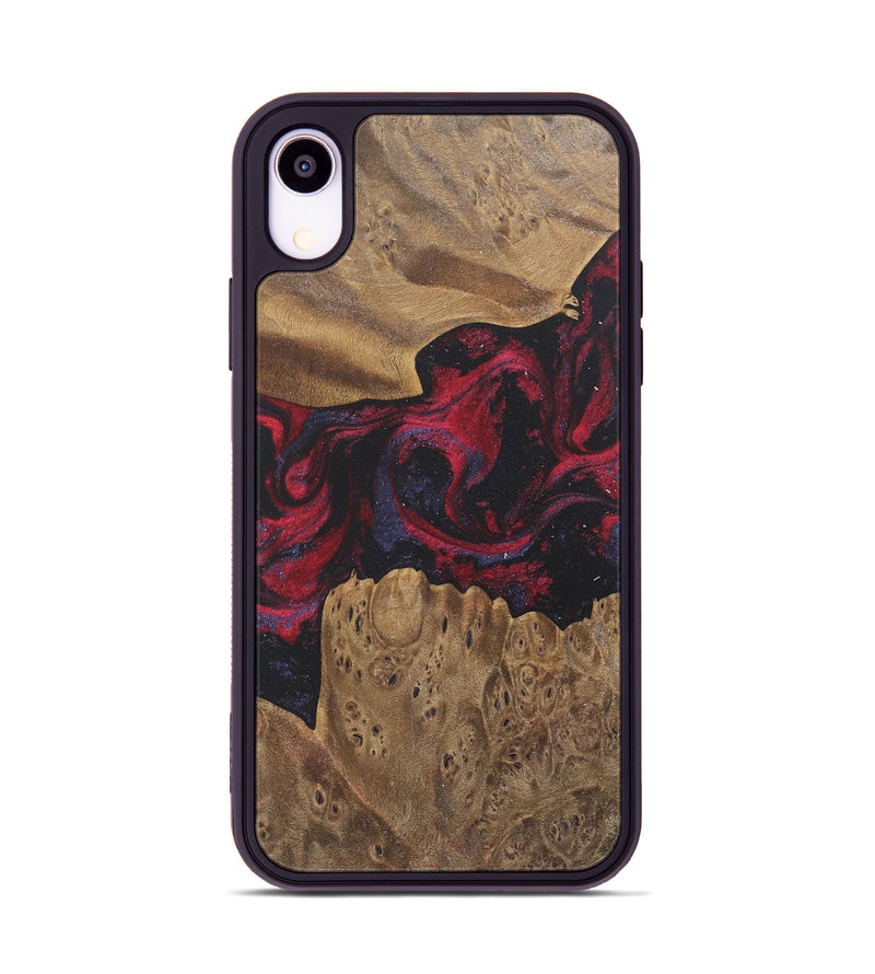 iPhone Xr Wood Phone Case - Robt (Red, 727175)