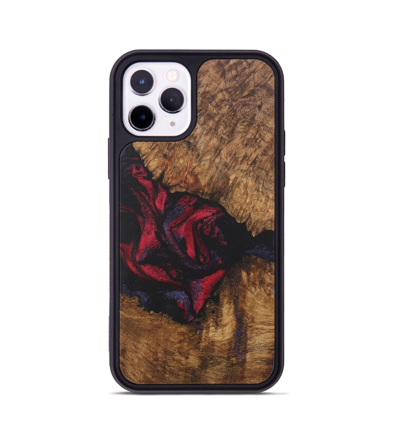 iPhone 11 Pro Wood Phone Case - Alger (Red, 727176)