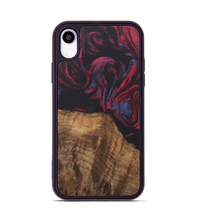 iPhone Xr Wood Phone Case - Grazia (Red, 727177)