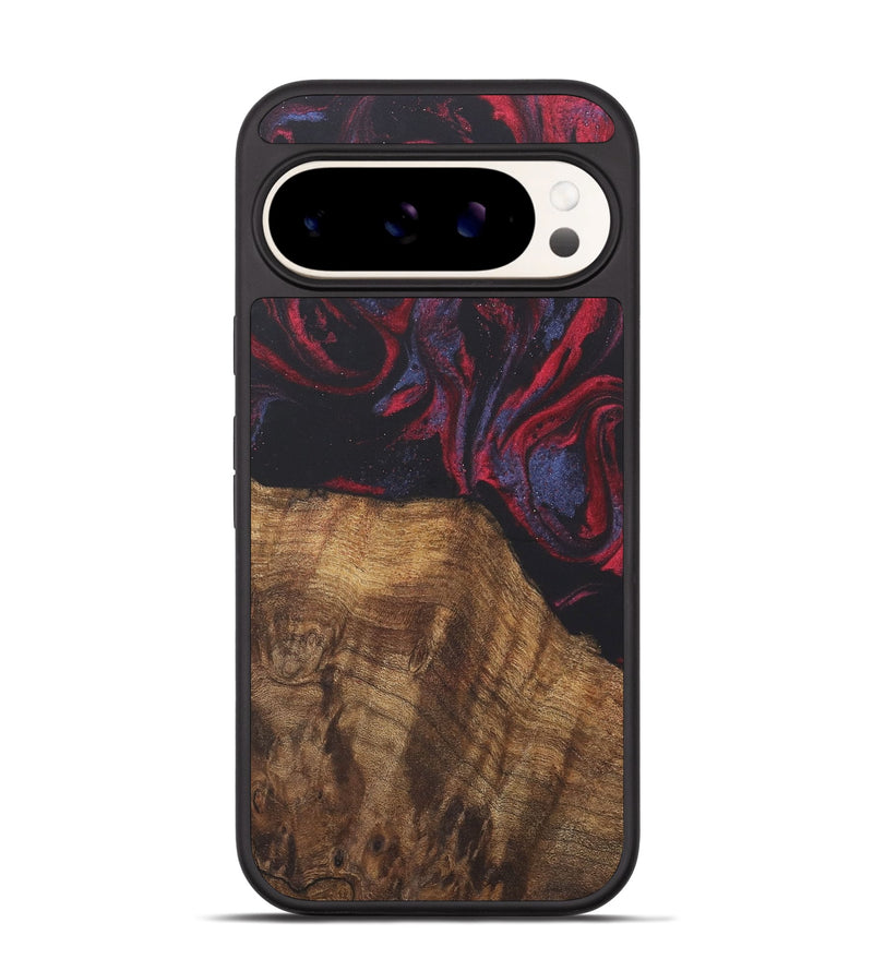 Pixel 9 Wood Phone Case - Grazia (Red, 727177)