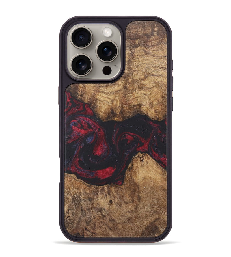 iPhone 16 Pro Max Wood Phone Case - Vic (Red, 727178)