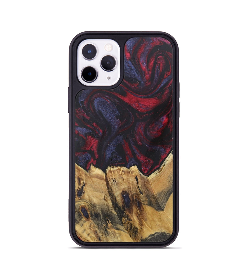 iPhone 11 Pro Wood Phone Case - Andreas (Red, 727180)