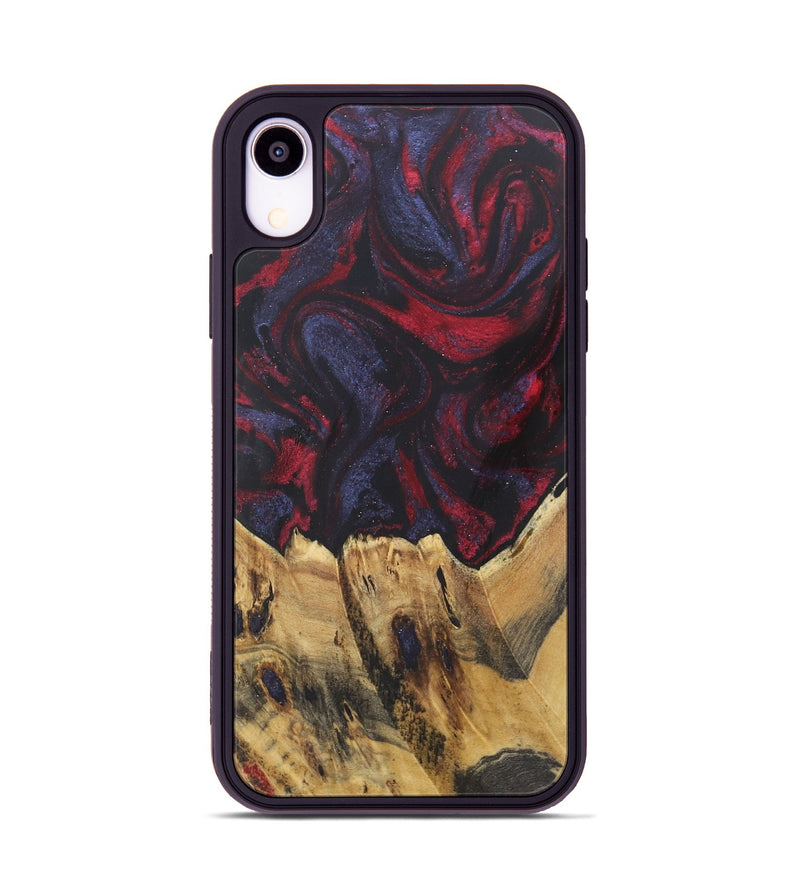 iPhone Xr Wood Phone Case - Andreas (Red, 727180)