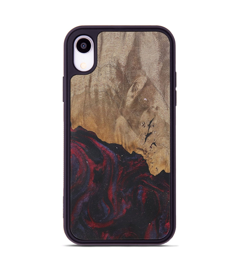 iPhone Xr Wood Phone Case - Elhamy (Red, 727181)