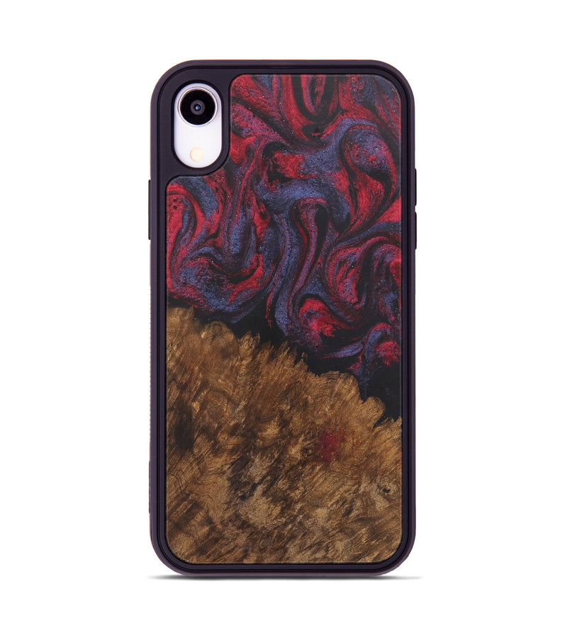 iPhone Xr Wood Phone Case - Thom (Red, 727182)