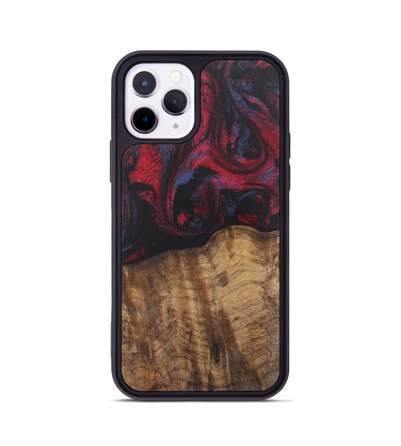 iPhone 11 Pro Wood Phone Case - Geovanni (Red, 727183)