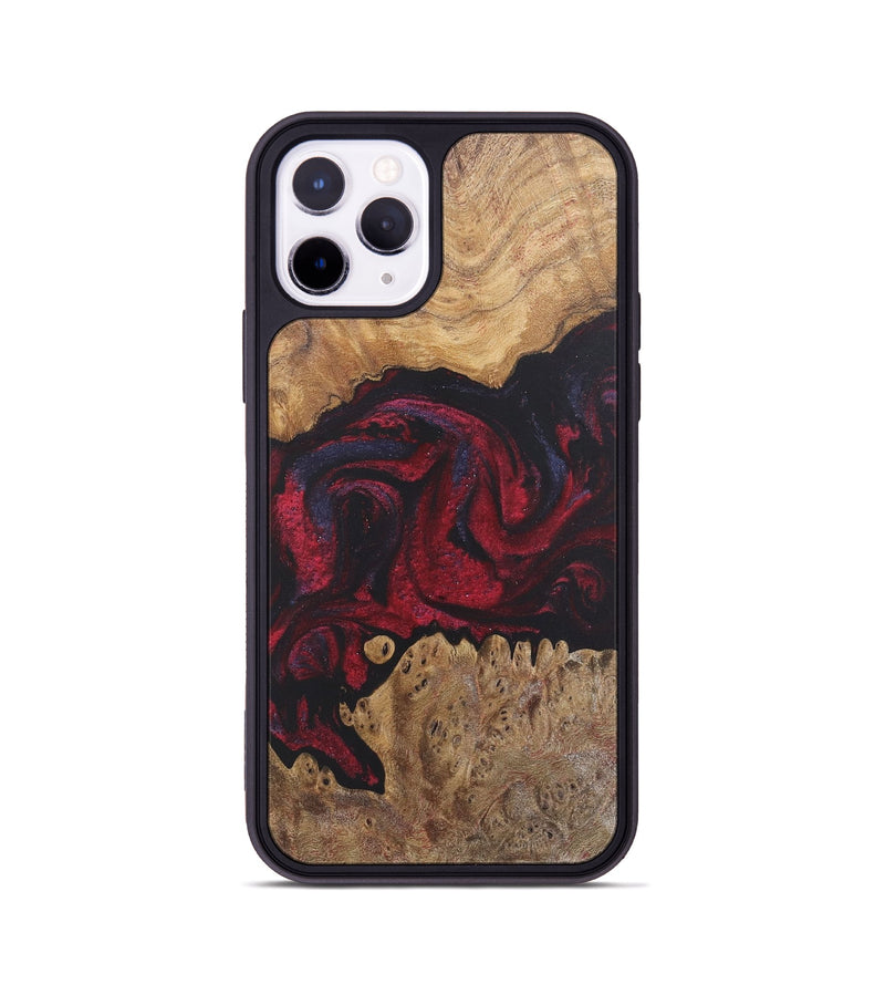 iPhone 11 Pro Wood Phone Case - Gennie (Red, 727185)