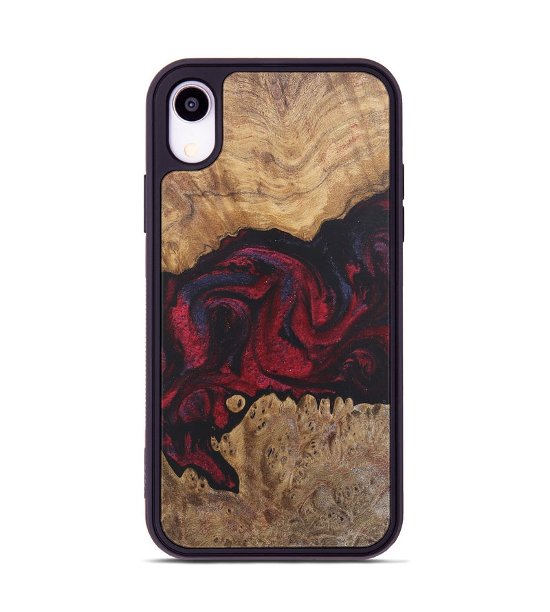 iPhone Xr Wood Phone Case - Gennie (Red, 727185)