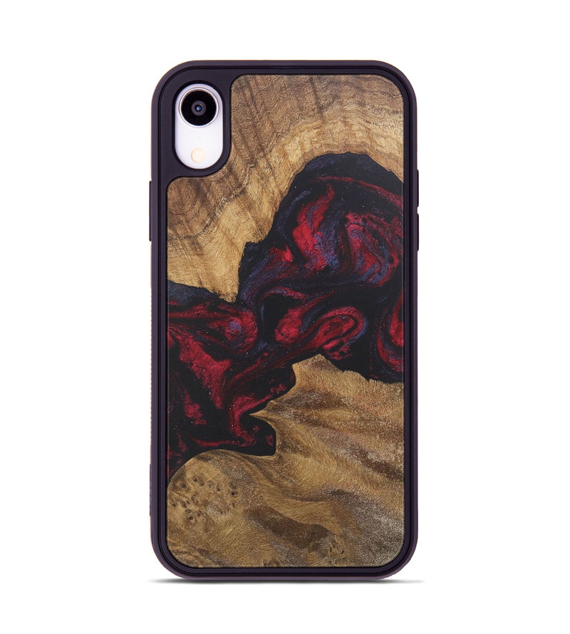 iPhone Xr Wood Phone Case - Hasler (Red, 727186)