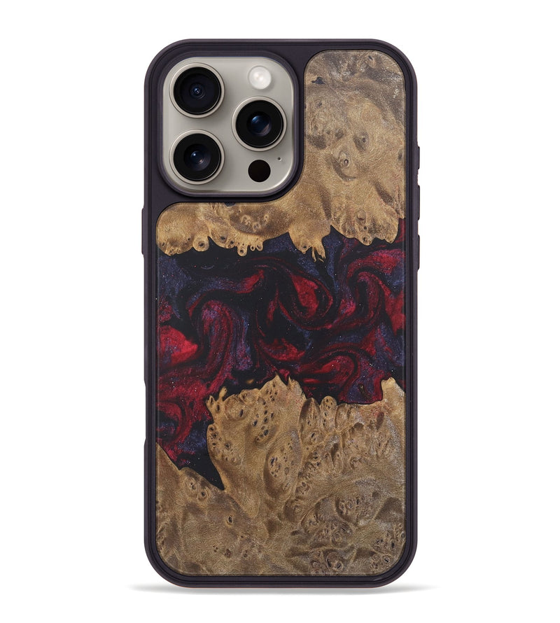 iPhone 16 Pro Max Wood Phone Case - Grethel (Red, 727190)