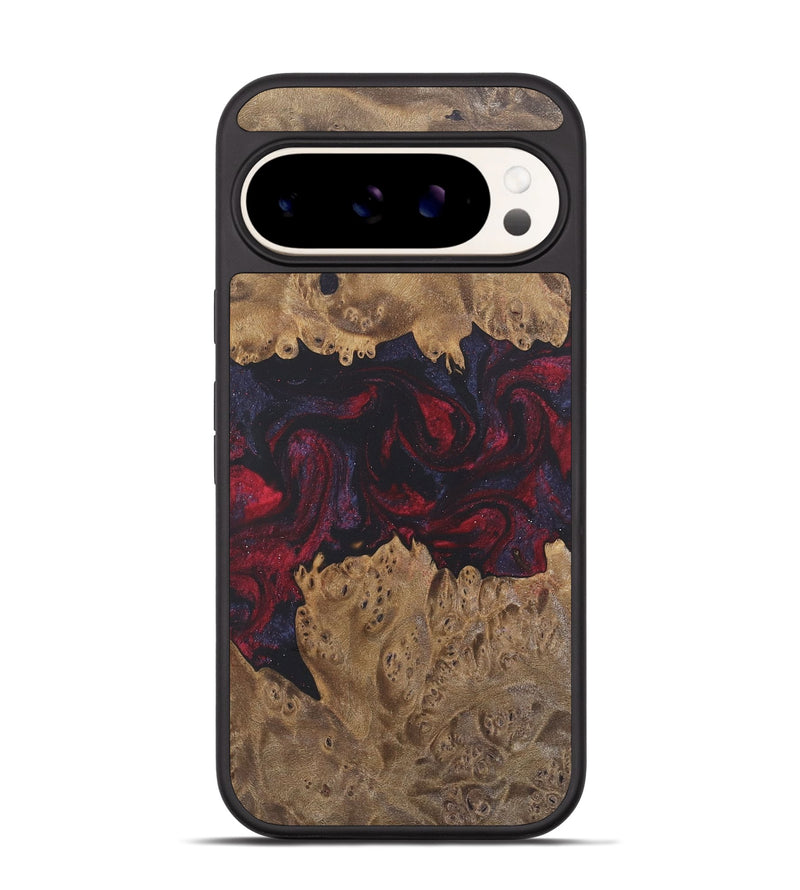 Pixel 9 Wood Phone Case - Grethel (Red, 727190)