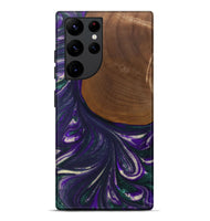 Galaxy S22 Ultra Wood Live Edge Phone Case - Stephine (Purple, 727198)