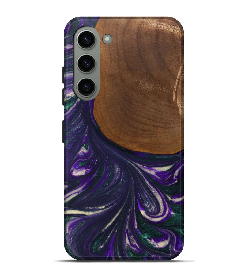 Galaxy S23 Plus Wood Live Edge Phone Case - Stephine (Purple, 727198)