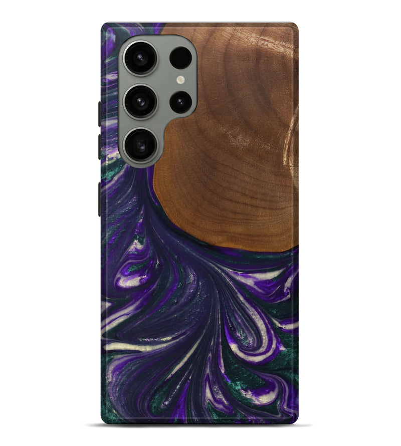 Galaxy S23 Ultra Wood Live Edge Phone Case - Stephine (Purple, 727198)