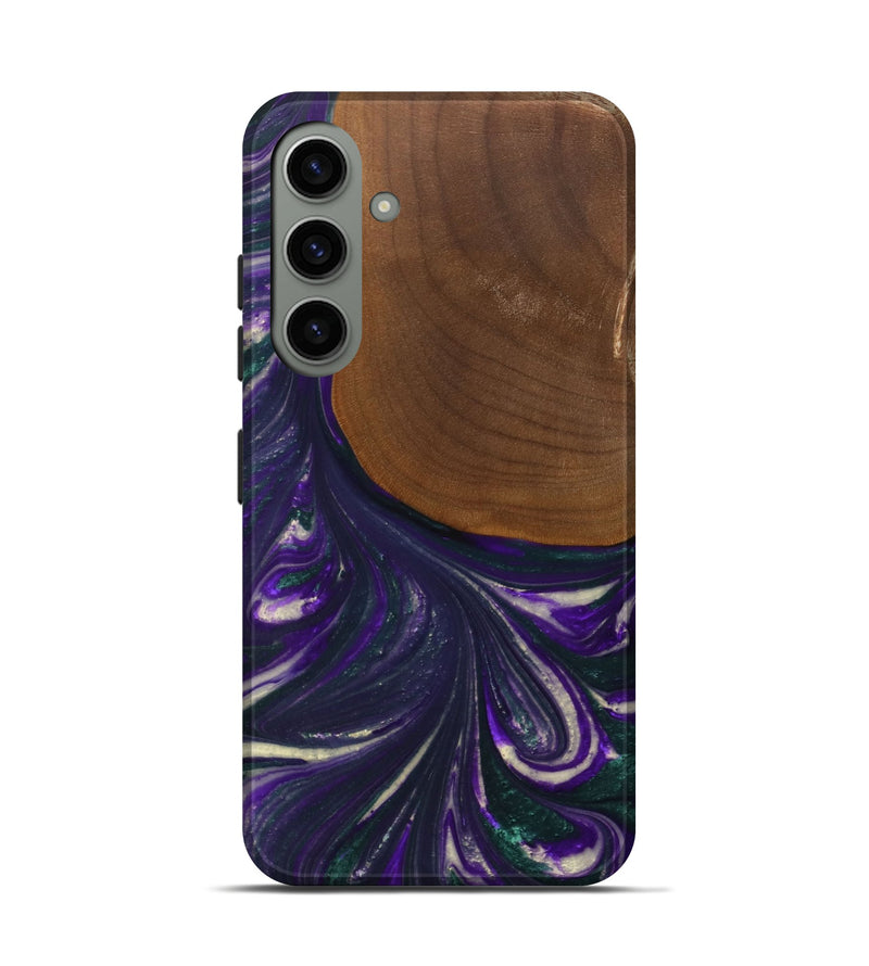 Galaxy S24 Wood Live Edge Phone Case - Stephine (Purple, 727198)