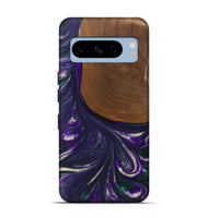 Pixel 8 Pro Wood Live Edge Phone Case - Stephine (Purple, 727198)