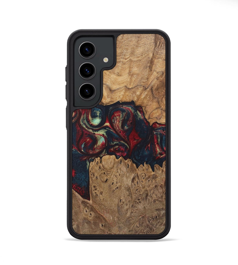 Galaxy S24 Wood Phone Case - Eugene (Red, 727199)