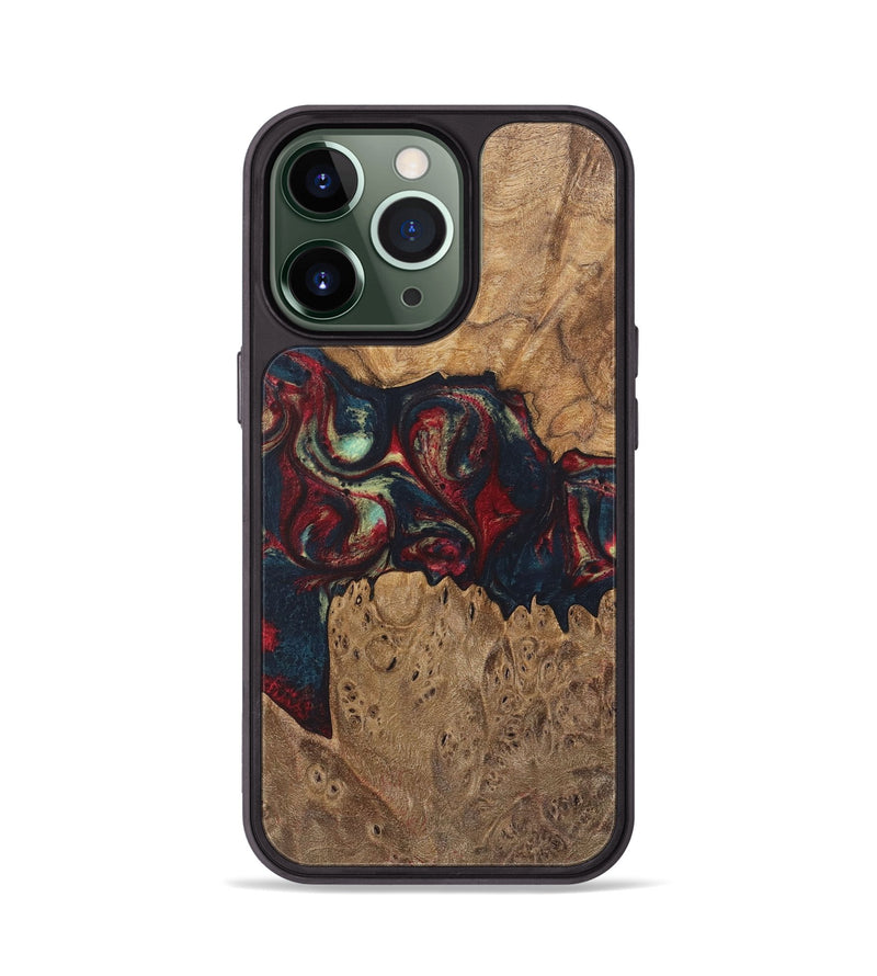 iPhone 13 Pro Wood Phone Case - Eugene (Red, 727199)