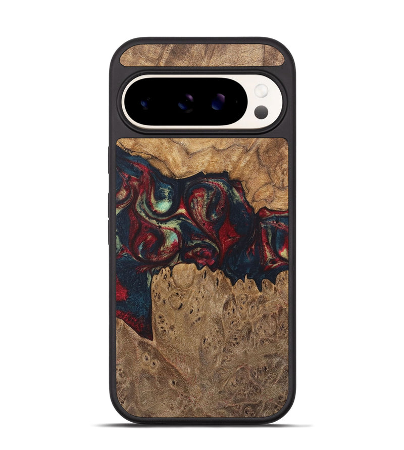 Pixel 9 Pro Wood Phone Case - Eugene (Red, 727199)