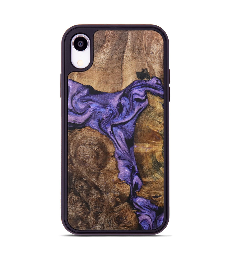 iPhone Xr Wood Phone Case - Dominica (Purple, 727200)