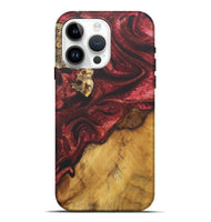 iPhone 15 Pro Max Wood Live Edge Phone Case - Richard (Red, 727202)