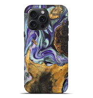 iPhone 16 Pro Max Wood Live Edge Phone Case - Alvy (Purple, 727220)