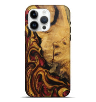 iPhone 15 Pro Max Wood Live Edge Phone Case - Narrima (Red, 727230)