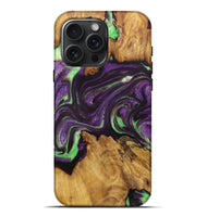 iPhone 16 Pro Max Wood Live Edge Phone Case - Charlee (Purple, 727234)