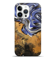 iPhone 15 Pro Max Wood Live Edge Phone Case - Armond (Blue, 727241)