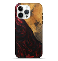 iPhone 15 Pro Max Wood Live Edge Phone Case - Carina (Red, 727255)