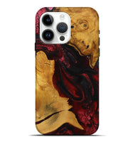 iPhone 15 Pro Max Wood Live Edge Phone Case - Ryan (Red, 727256)