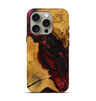 iPhone 16 Pro Wood Live Edge Phone Case - Ryan (Red, 727256)