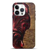 iPhone 15 Pro Max Wood Live Edge Phone Case - Fanny (Red, 727259)