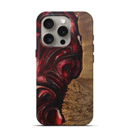 iPhone 16 Pro Wood Live Edge Phone Case - Fanny (Red, 727259)