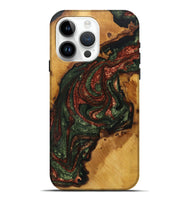 iPhone 15 Pro Max Wood Live Edge Phone Case - Syed (Green, 727266)