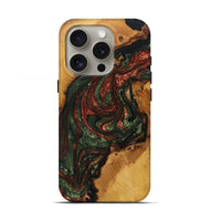 iPhone 16 Pro Wood Live Edge Phone Case - Syed (Green, 727266)