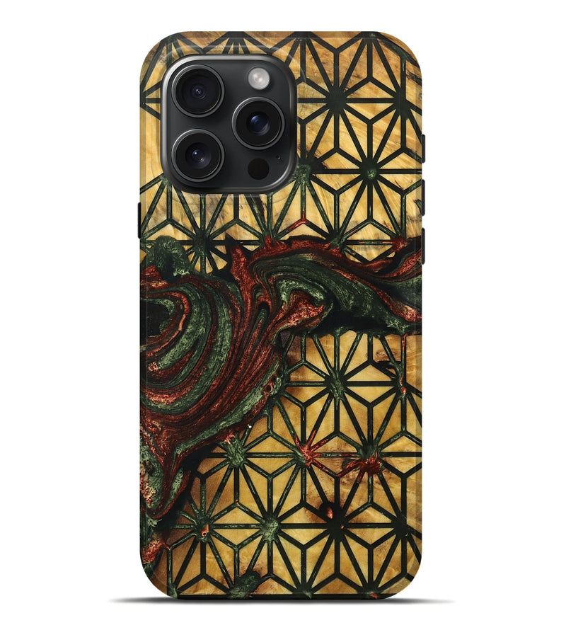 iPhone 16 Pro Max Wood Live Edge Phone Case - Mortimer (Pattern, 727268)