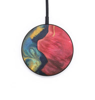 Circle Wood Wireless Charger - Shelia (Teal & Gold, 727292)