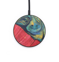 Circle Wood Wireless Charger - Thea (Teal & Gold, 727293)