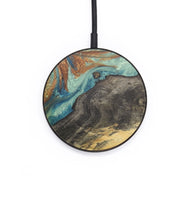 Circle Wood Wireless Charger - Grady (Teal & Gold, 727300)