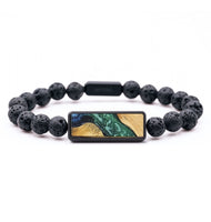 Lava Bead Wood Bracelet - Colin (Static, 727329)